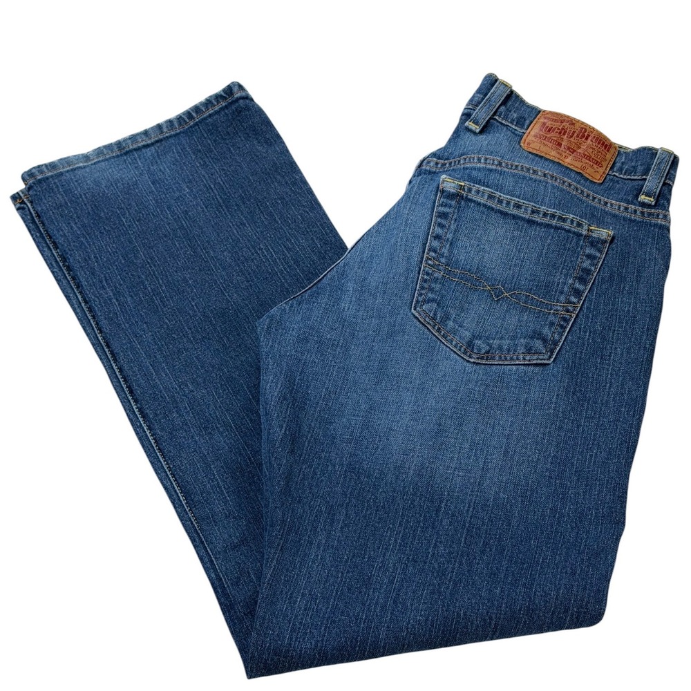 Vtg Lucky Brand Jeans Women 6/28 Blue Hipster Easy Rider Bootcut Denim 7WD1257